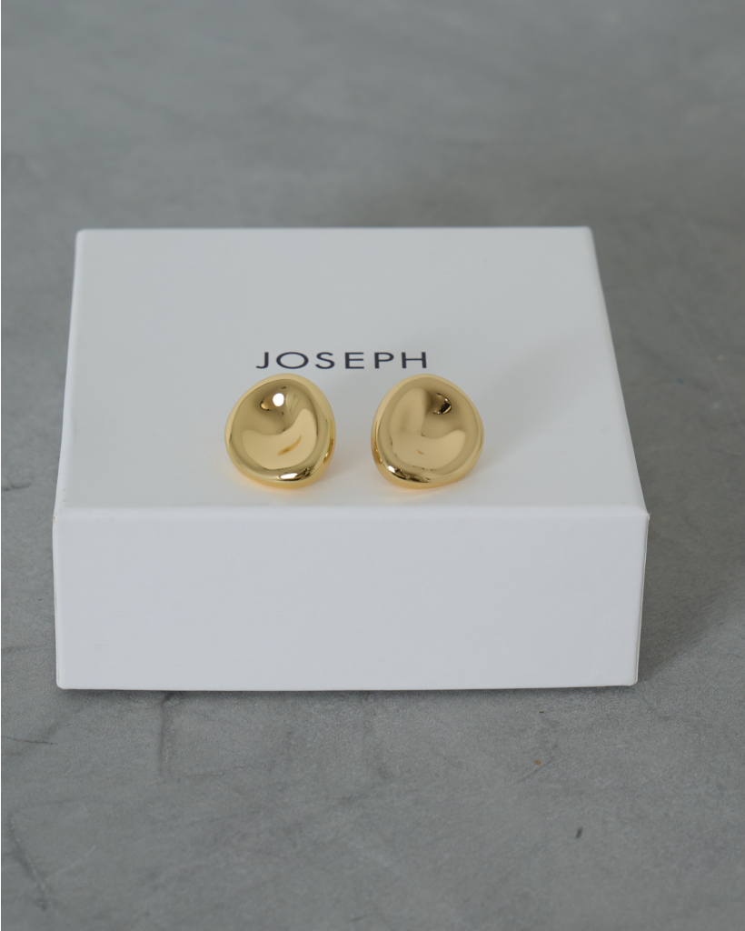 Bean Earrings Medium Gold