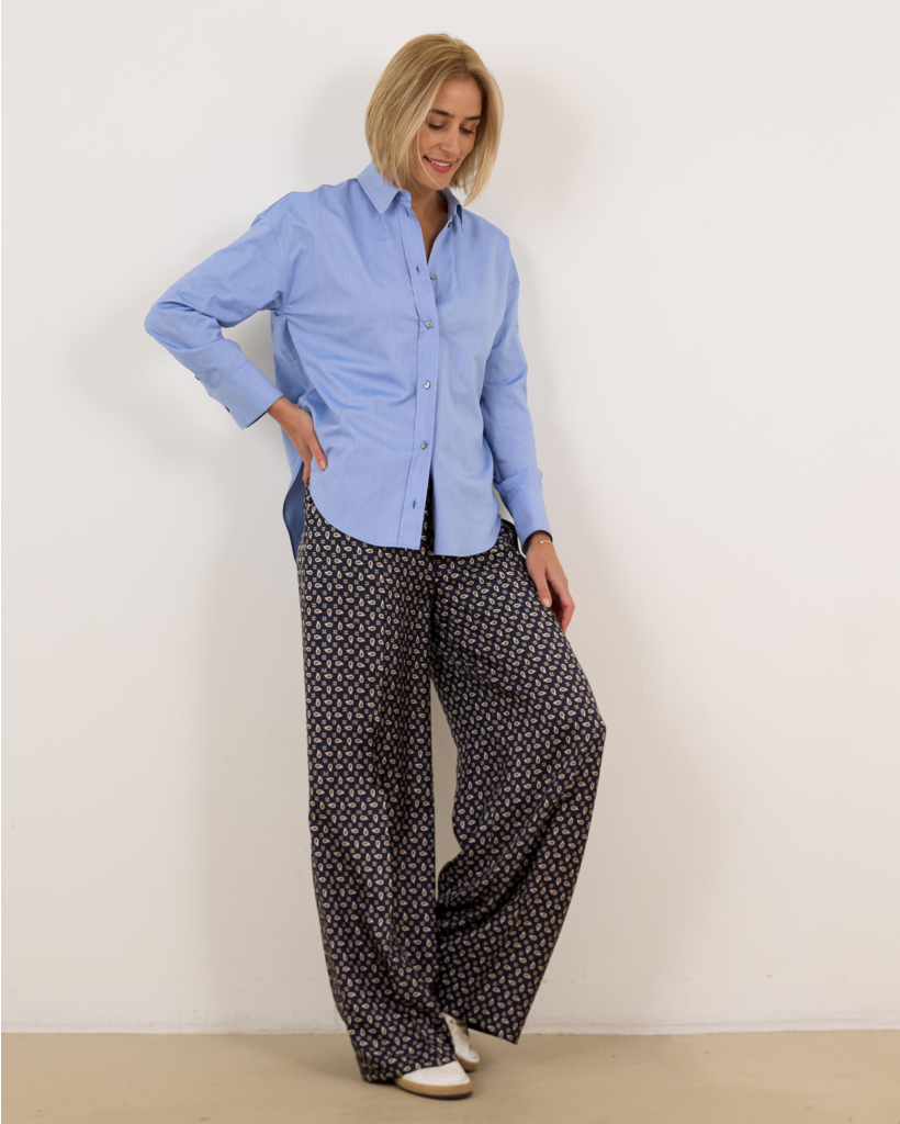 Cotton Oxford Shirt in Cornflower
