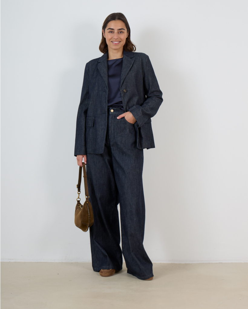 Smmlavinia Straight Leg Jeans Dark Blue