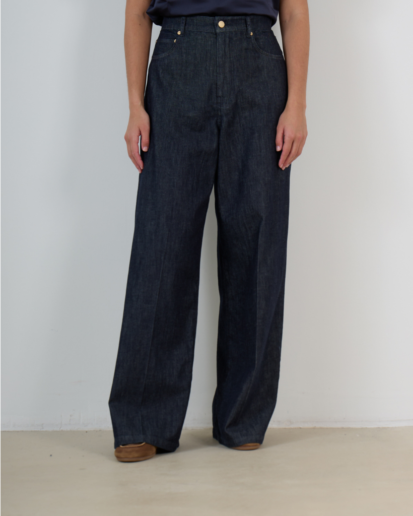 Smmlavinia Straight Leg Jeans Dark Blue