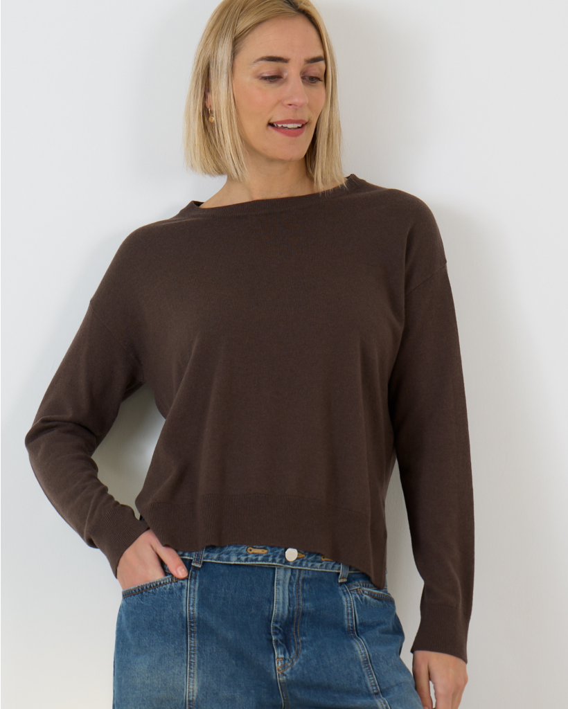 Dark Brown Wool Pullover