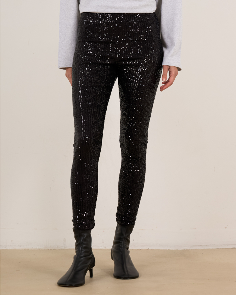Black Sequin Pants