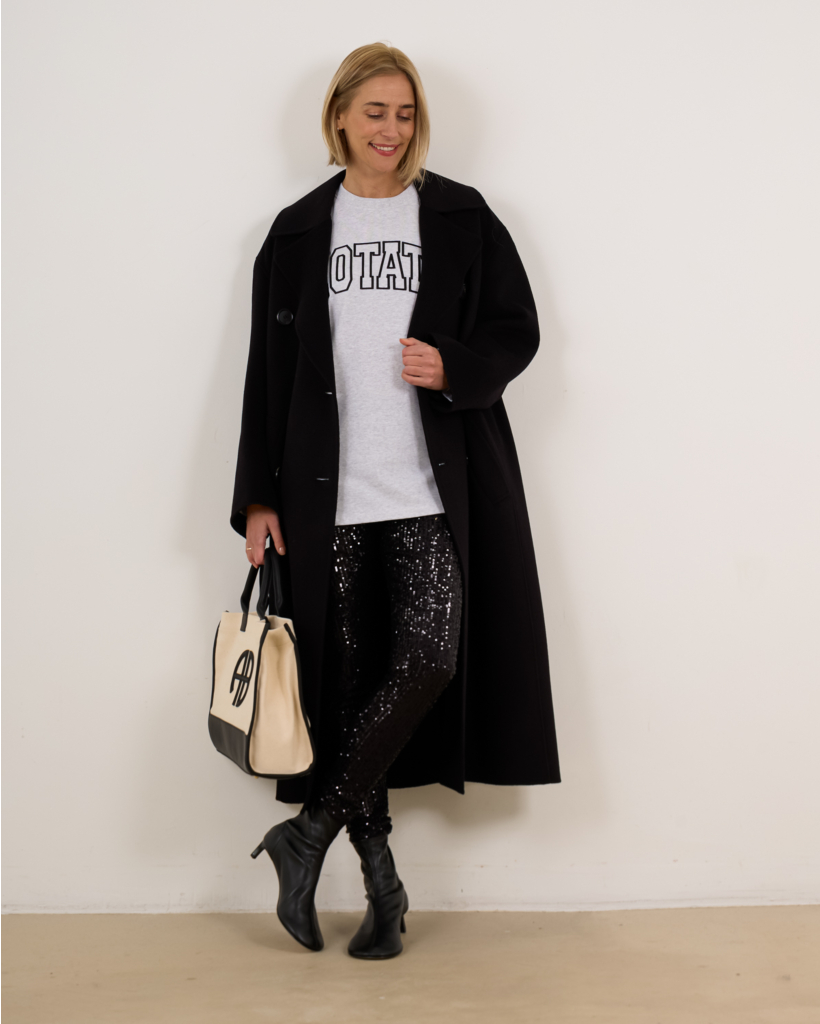 Black Sequin Pants