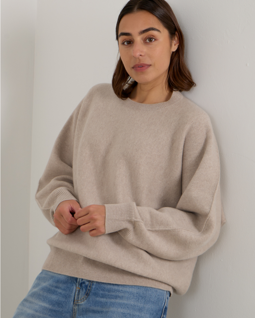 Haily Cashmere Pullover Sand Grey
