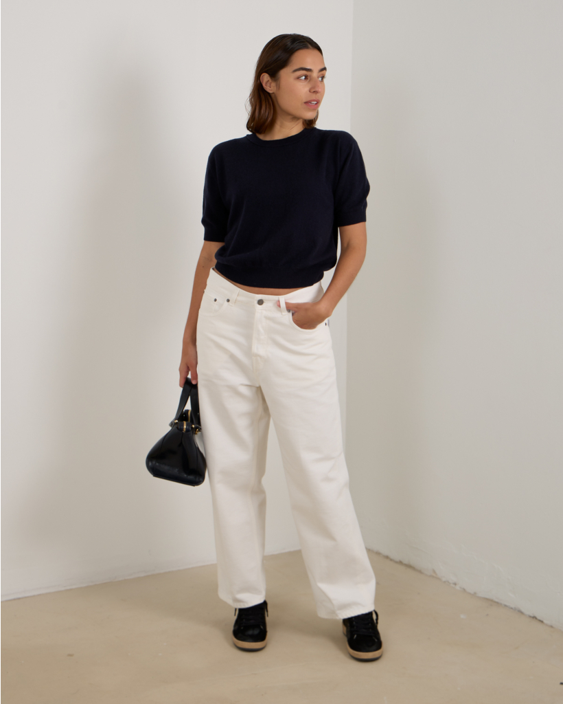 Genevra Cashmere Pullover Shirt Deep Navy