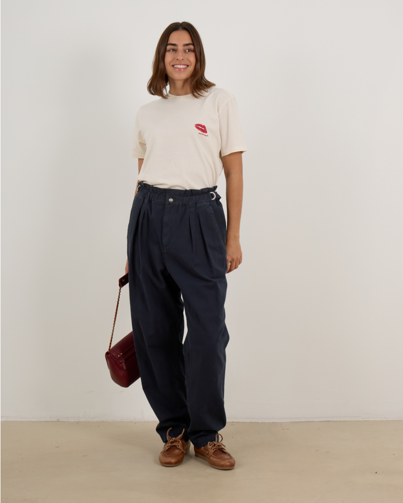 Neriah Pleated Jeans Faded Black