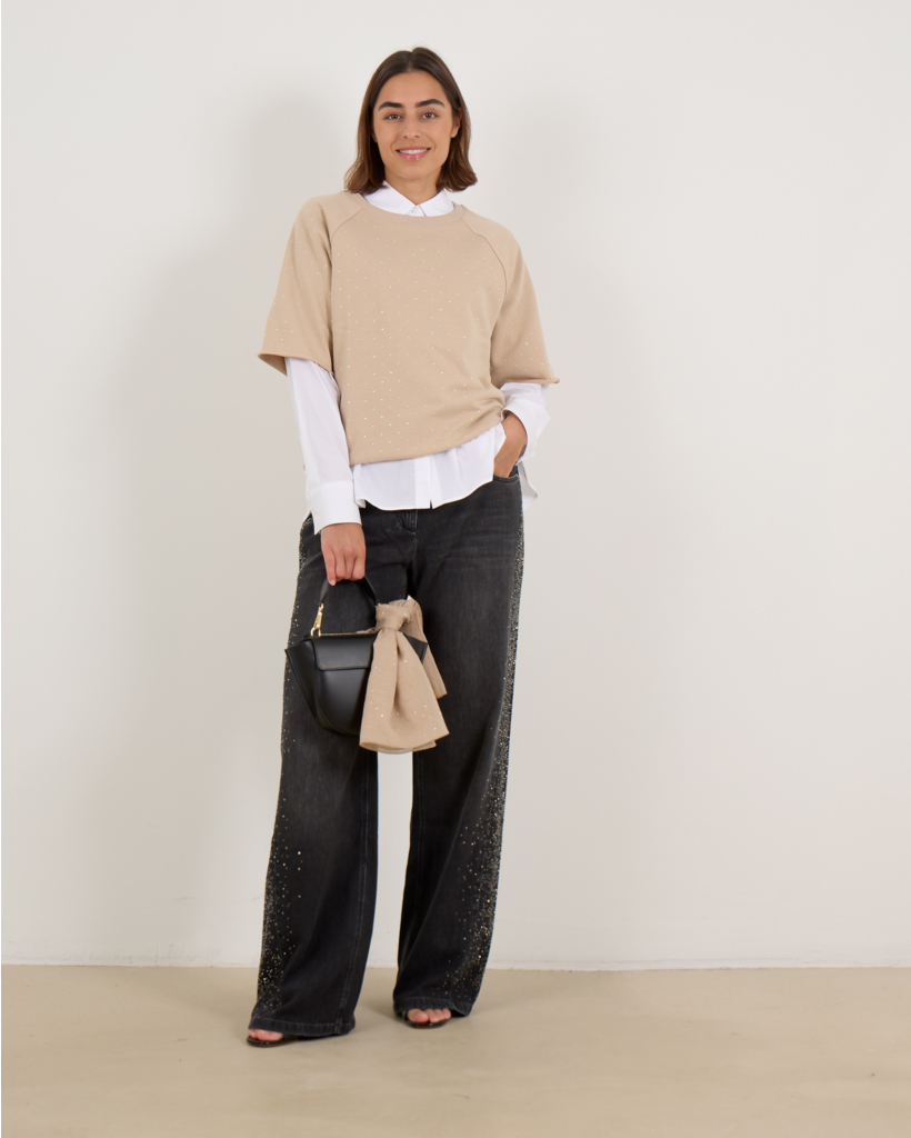 White Blouse with Chest Pocket