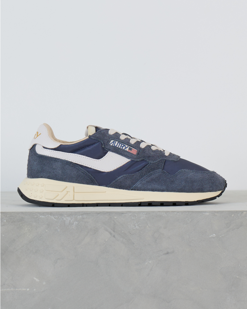 Reelwind Suede Mesh Low-Top Sneaker Nylon Blue