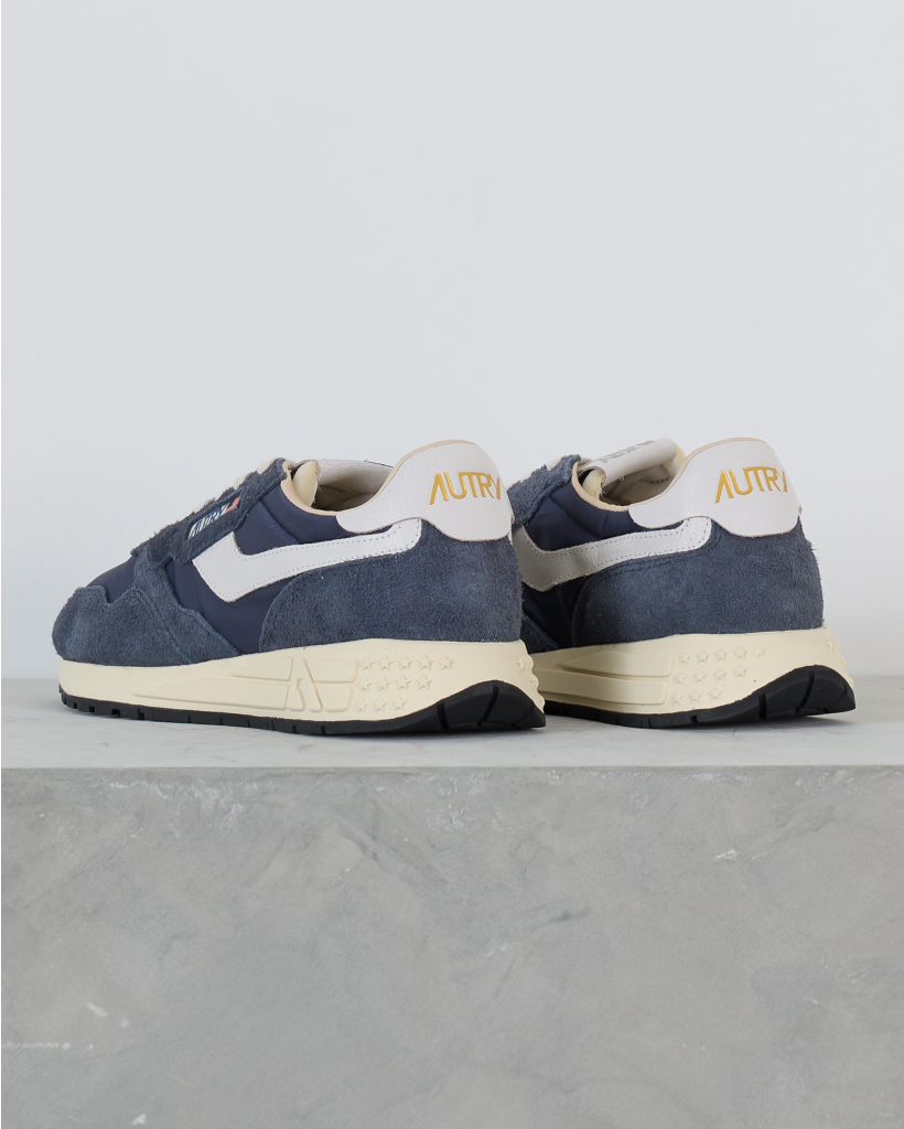 Reelwind Suede Mesh Low-Top Sneaker Nylon Blue