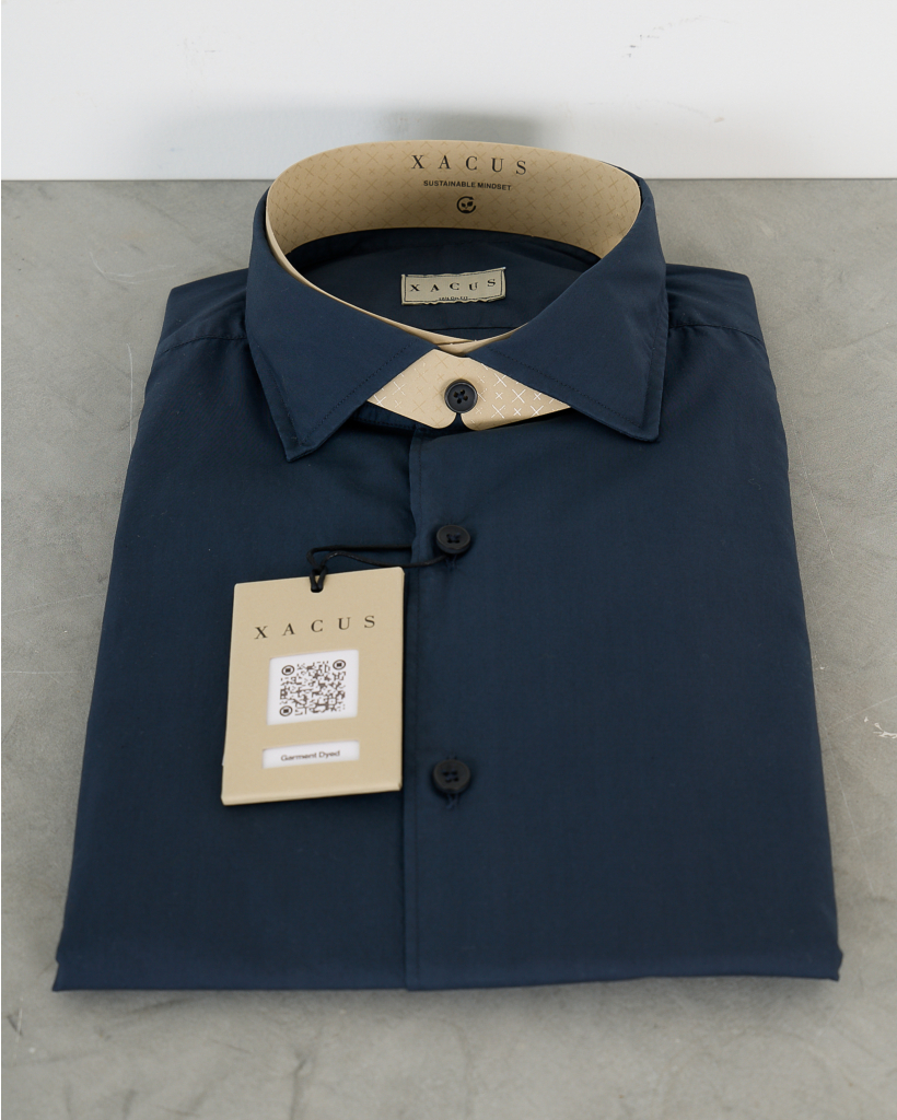 Casual Long-Sleeve Shirt in Petrol
