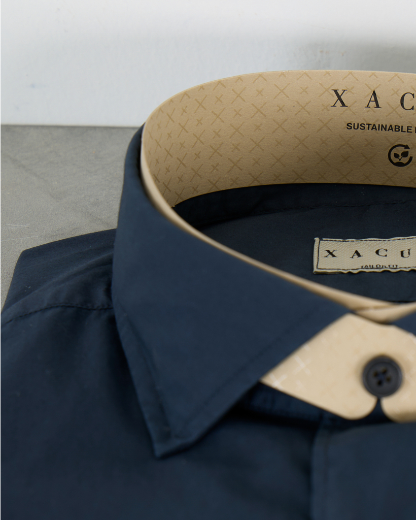 Casual Long-Sleeve Shirt in Petrol