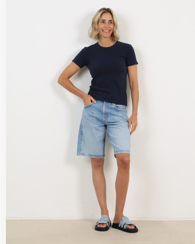 Heathered Vintage Navy Blue T-shirt