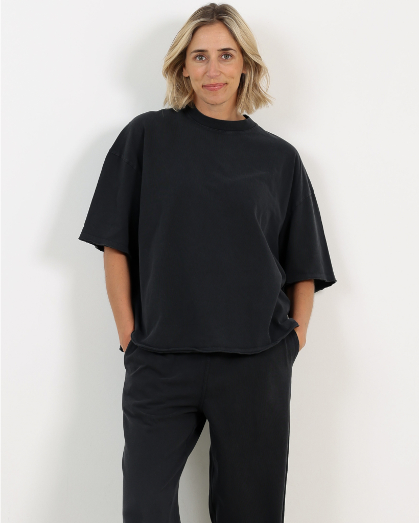 Oversized Raw-Hem T-Shirt Tenebre Vintage