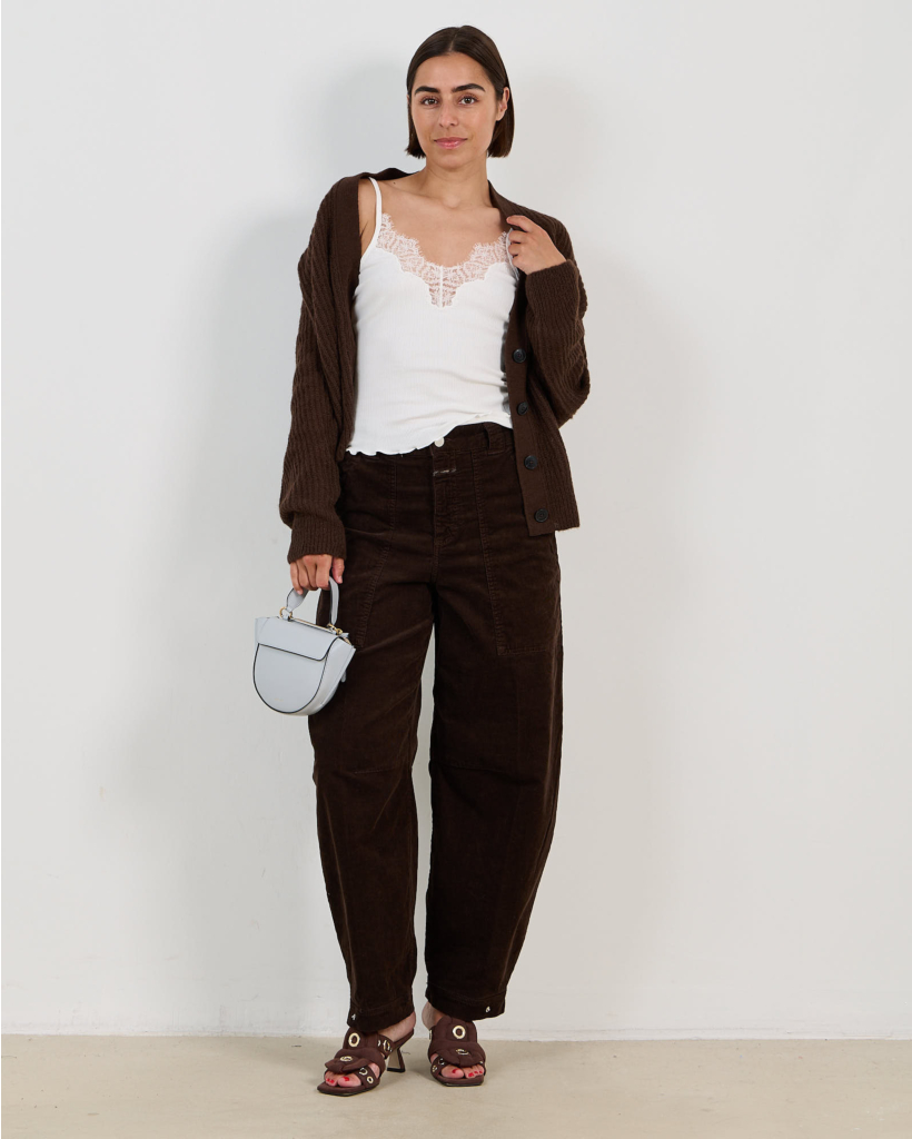 Rhannon Corduroy Trousers Mahogany Brown