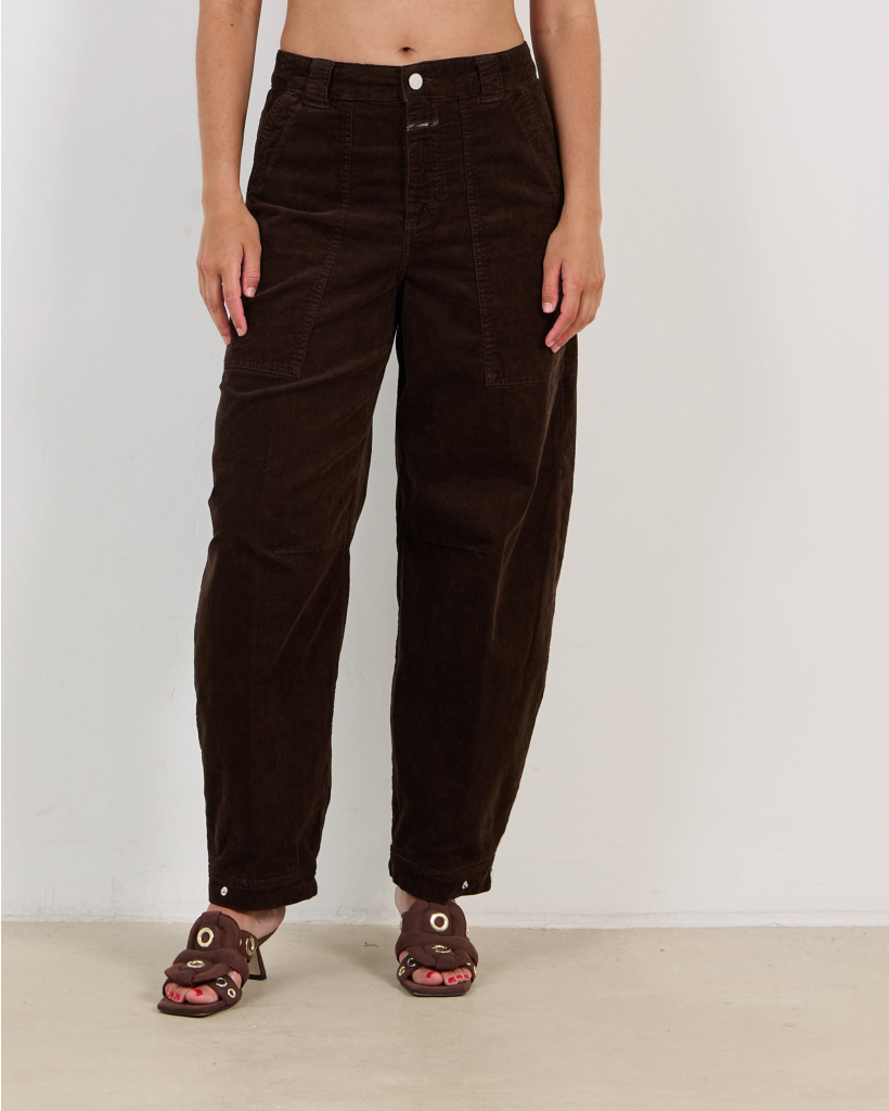 Rhannon Corduroy Trousers Mahogany Brown