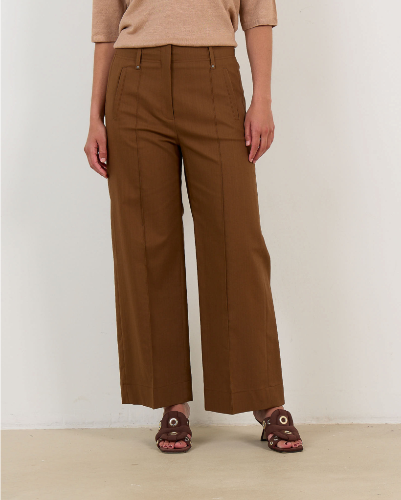 Pleated Trousers Dark Terra