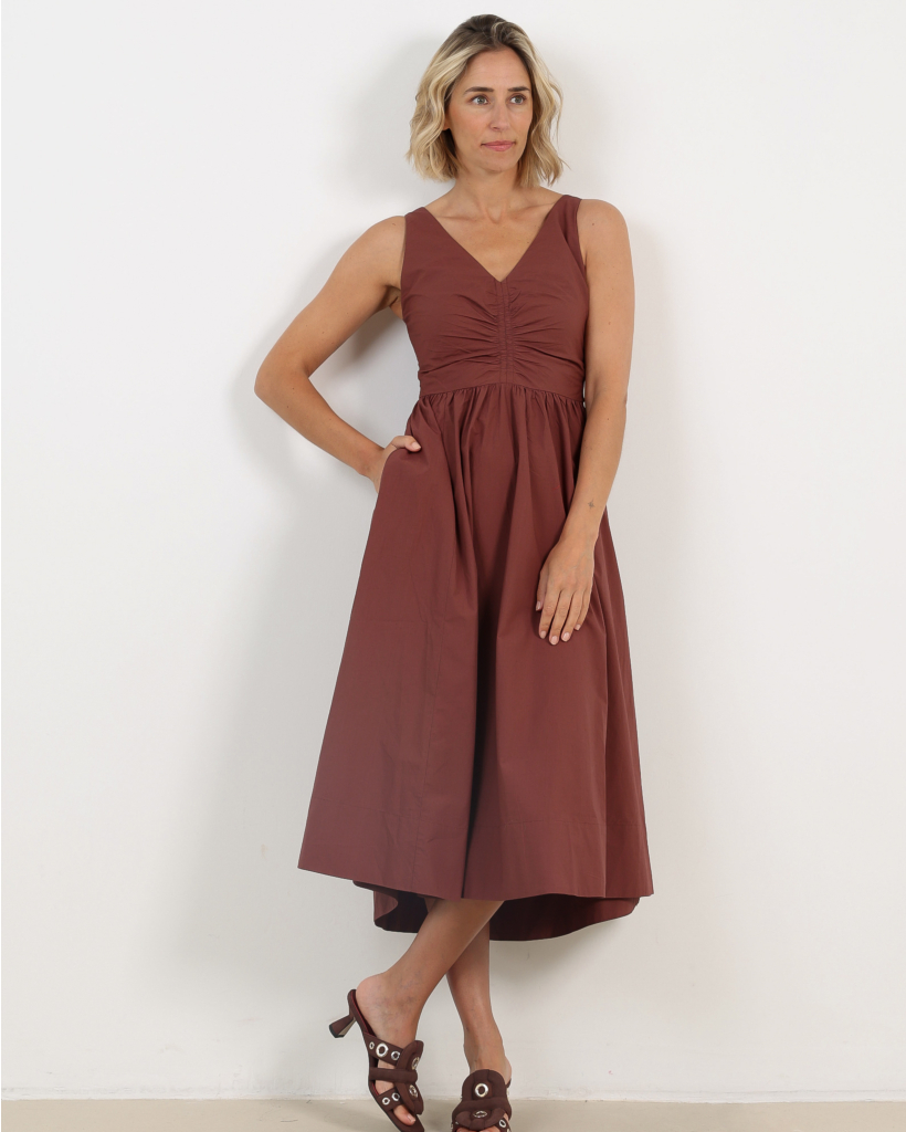 Patrice Maxi Dress Adobe Brown