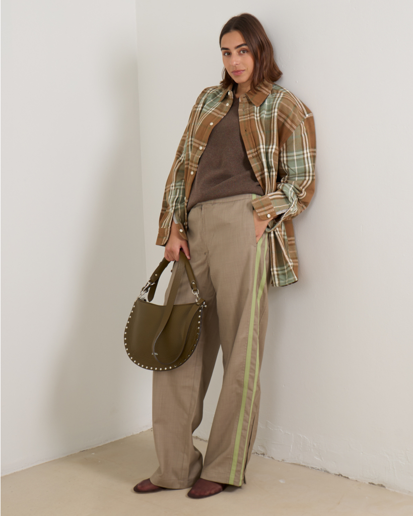 Track Pants Khaki Green Mouse