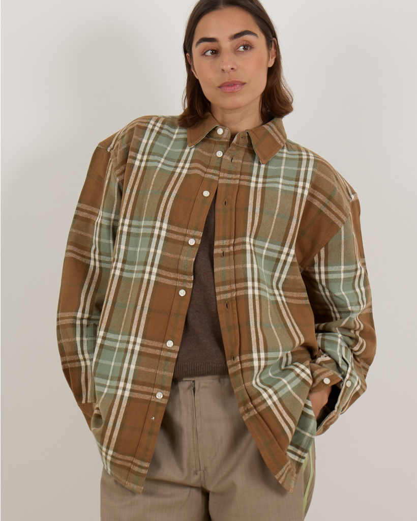 Limestone Check Overshirt