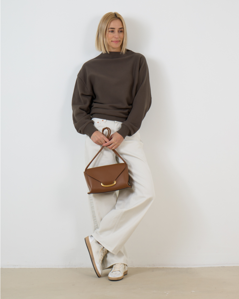 Tuxedo Roomy Alabaster Jean With Stripe