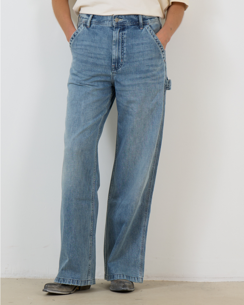 Teri Carpent Wide Leg Jeans Holton Indigo Blue