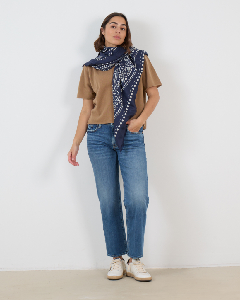 The Mid Rise Rambler Zip Ankle Jeans Blue