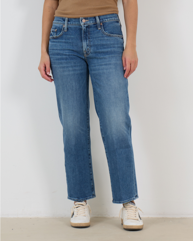 The Mid Rise Rambler Zip Ankle Jeans Blue