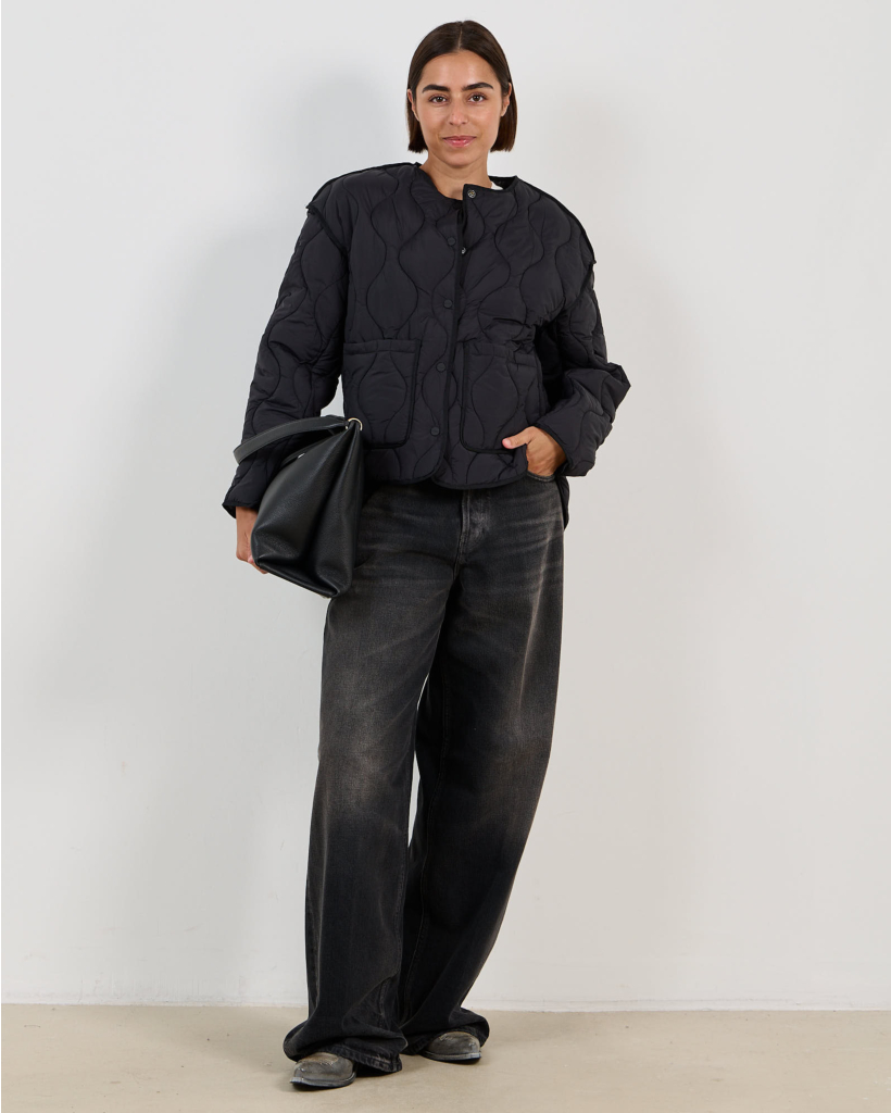 Black Quilted Jacket