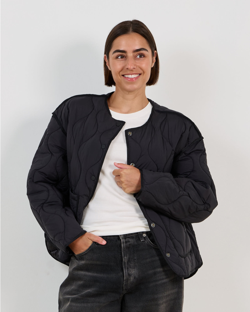 Black Quilted Jacket