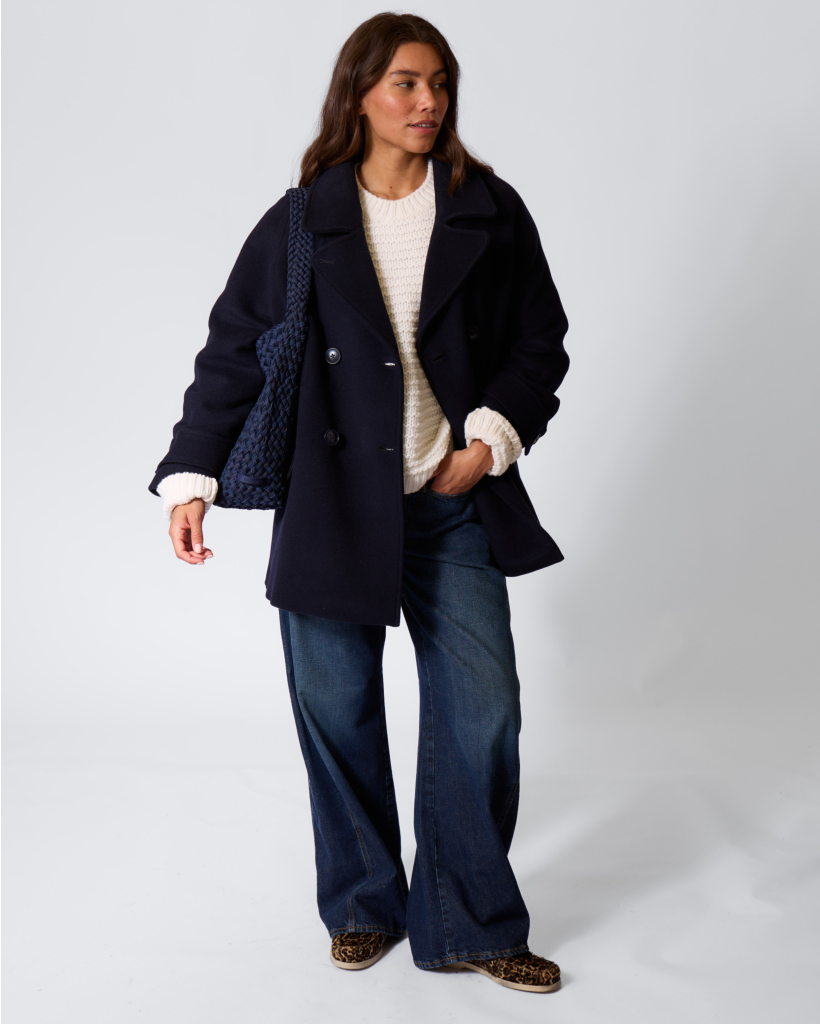 Woolen Knitted Knit Ivory