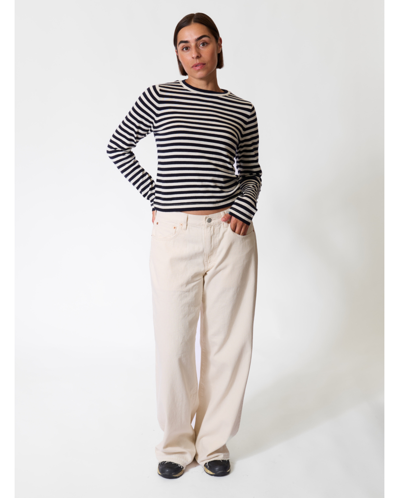 Lisa Kasjmiermix Gestreepte Longsleeve Breton