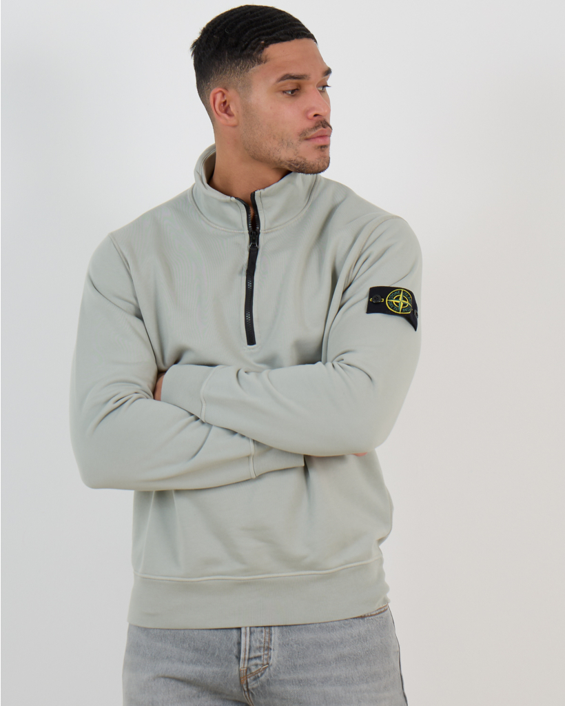 6100070 Half-Zip Sweater - Sage Green