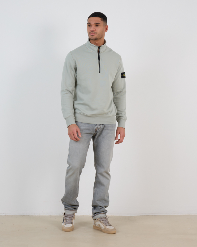 6100070 Half-Zip Sweater - Sage Green