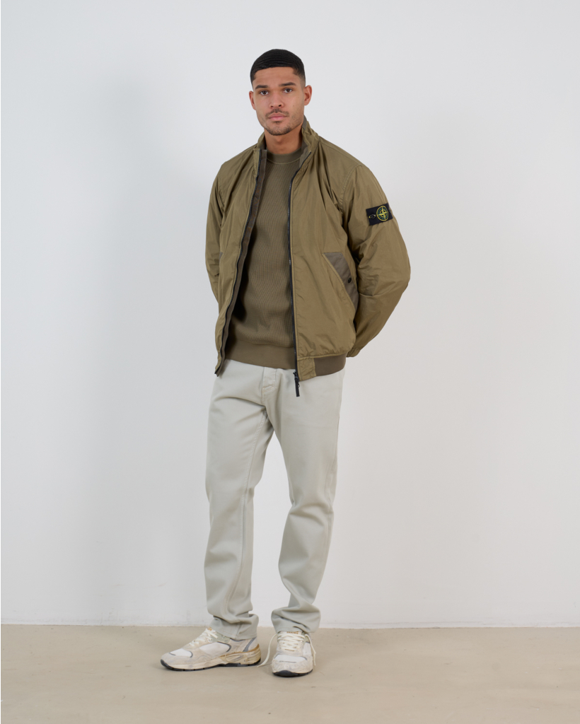 6100056 Military Green Crewneck Pullover