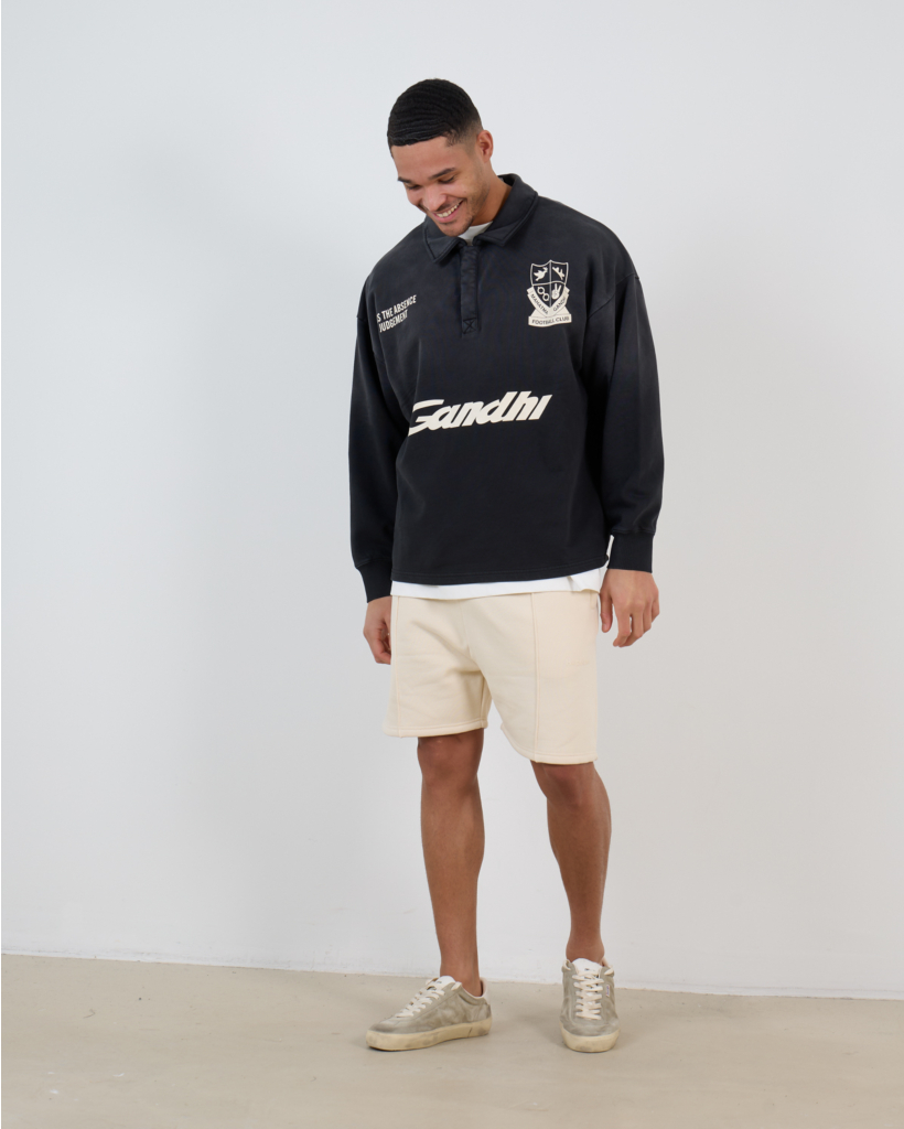 Football Polo Sweater Anthracite