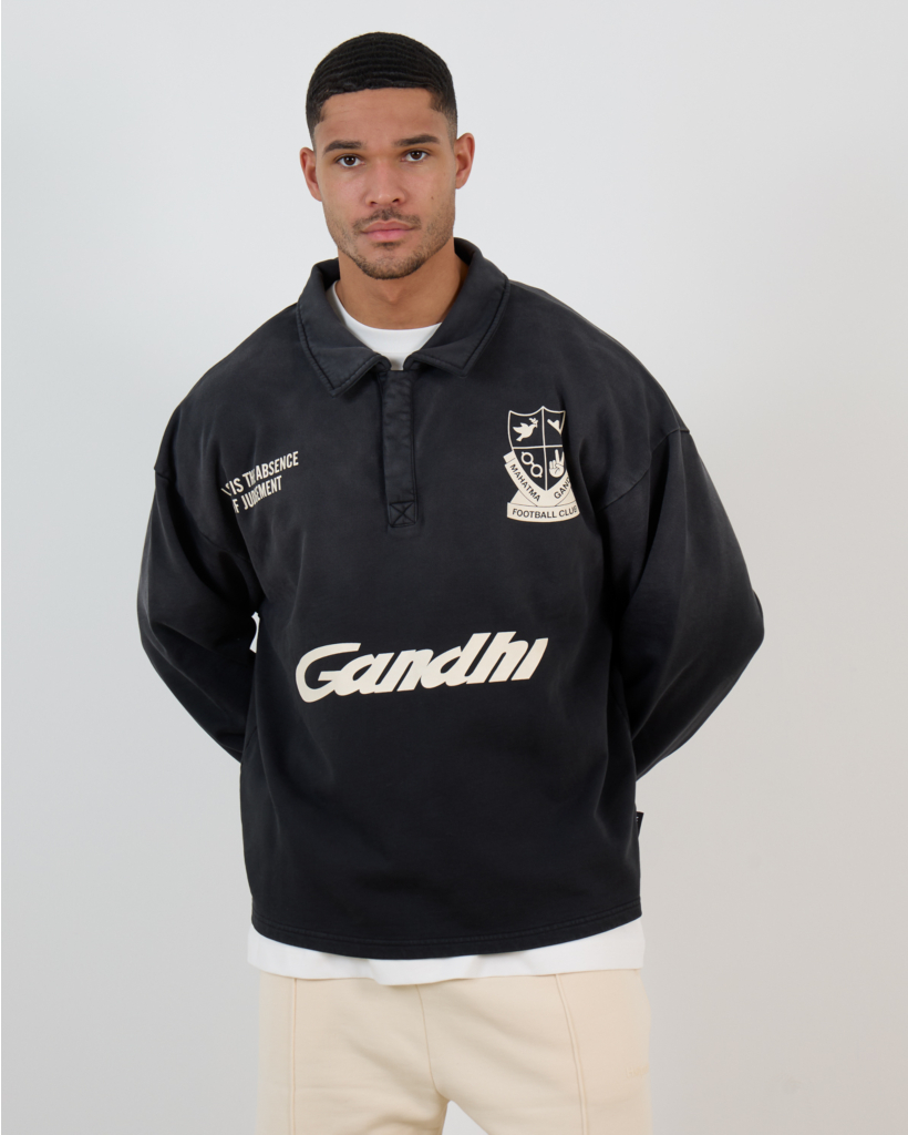 Football Polo Sweater Anthracite