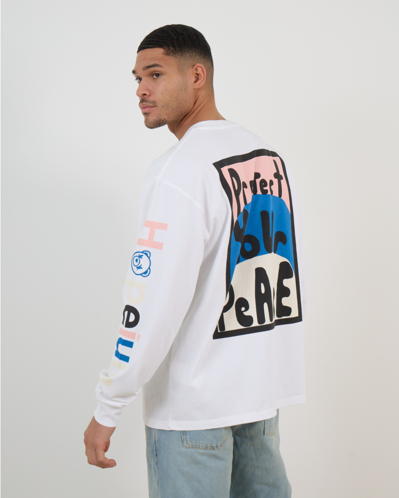 Protect Your Peace Long-Sleeve Tee White