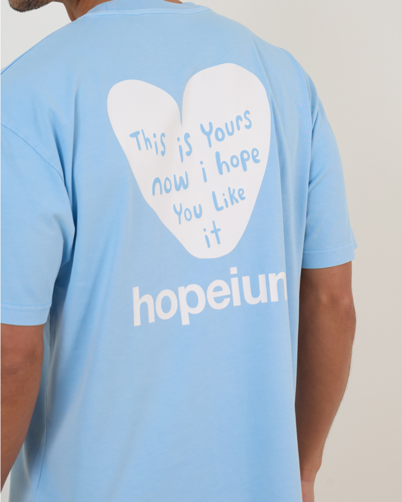 Blue T-shirt with back print