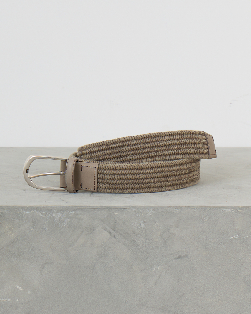 Braided Belt Dark Grey