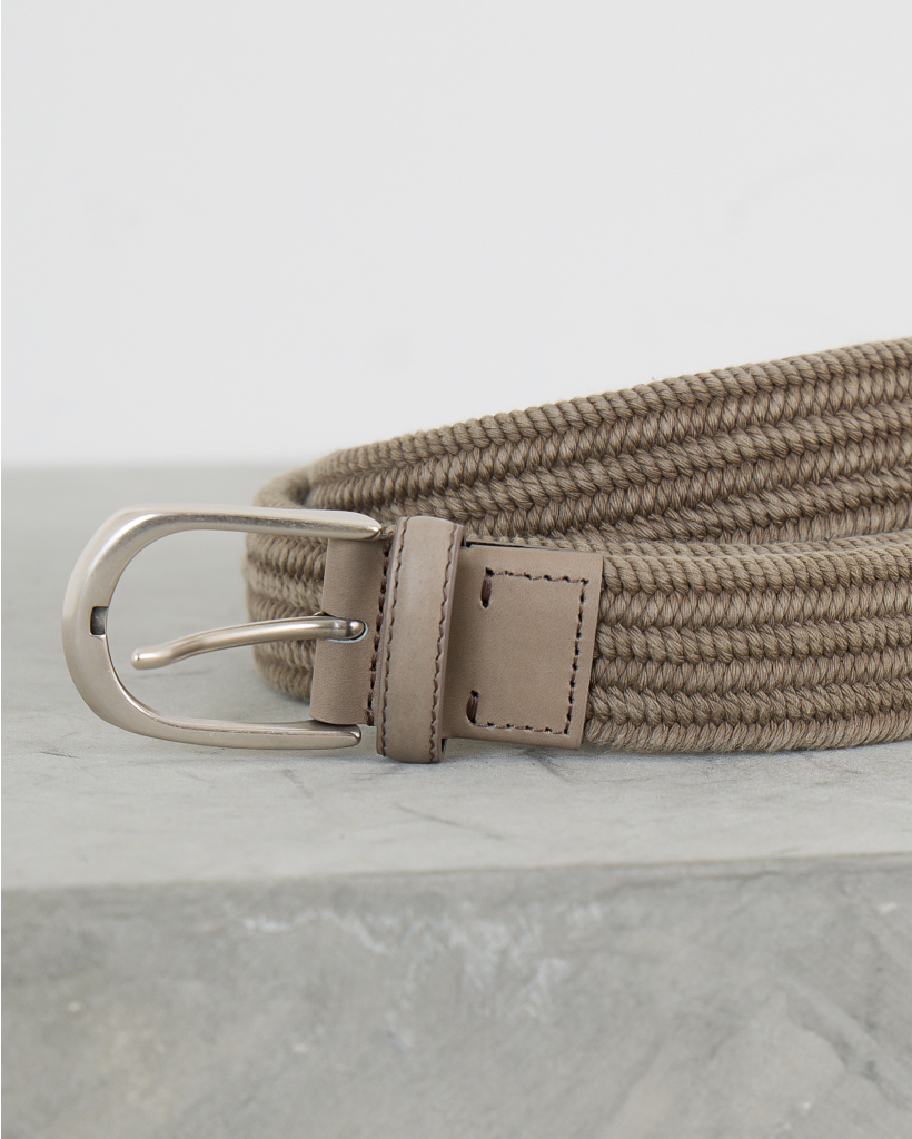 Braided Belt Dark Grey