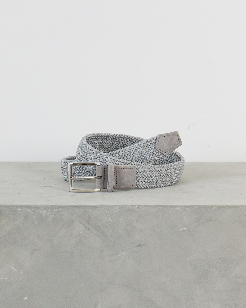 Light Gray Braided Belt