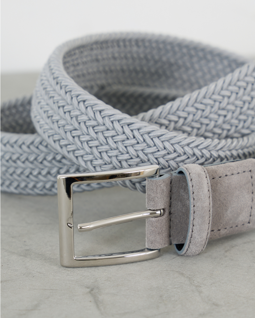 Light Gray Braided Belt