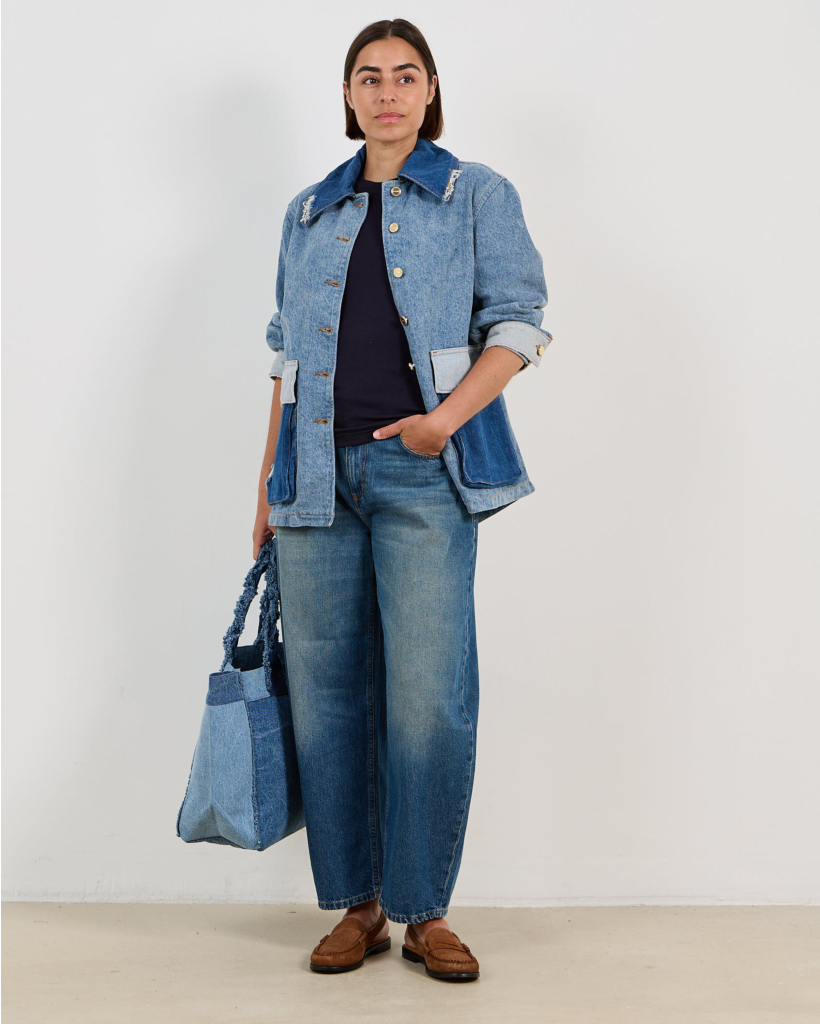 Jazzie Barrel Jeans Dark Blue L32