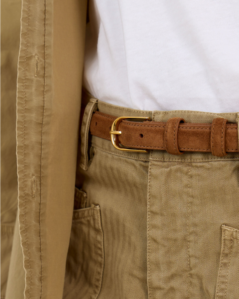 Jane Suede Riem Bruin/Goud