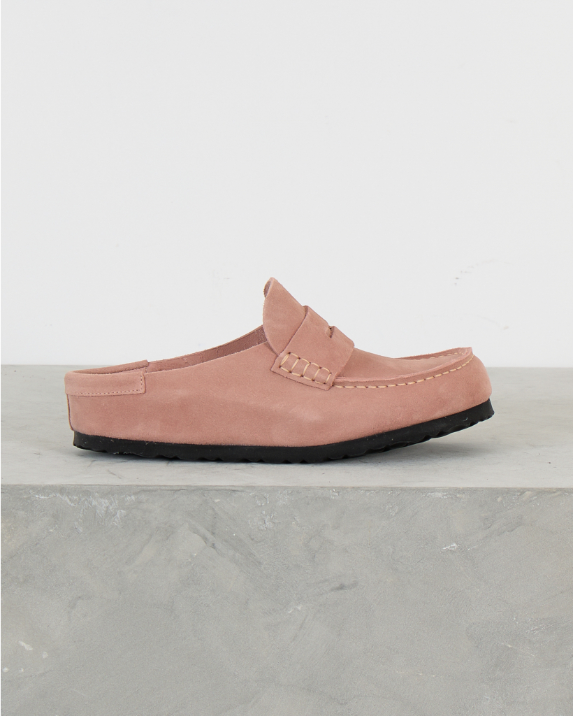 Naples Wrapped Suede Clogs Pink Clay