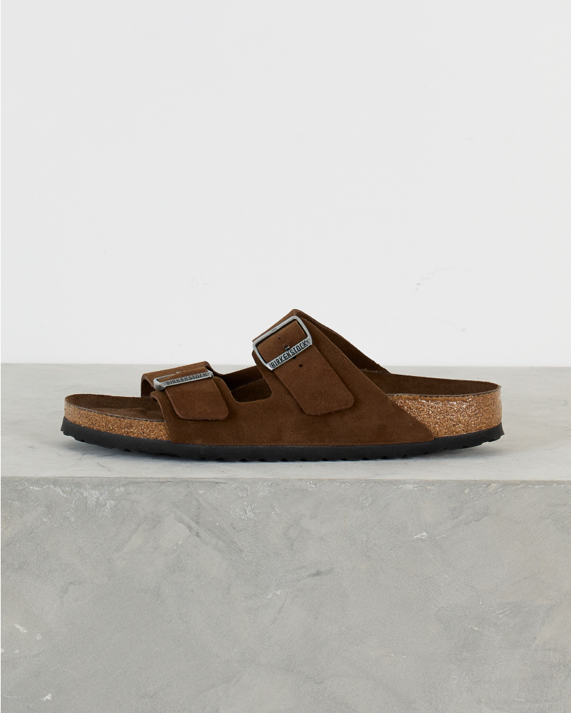Arizona Soft Footbed Sandals Suede Carafe Tonal