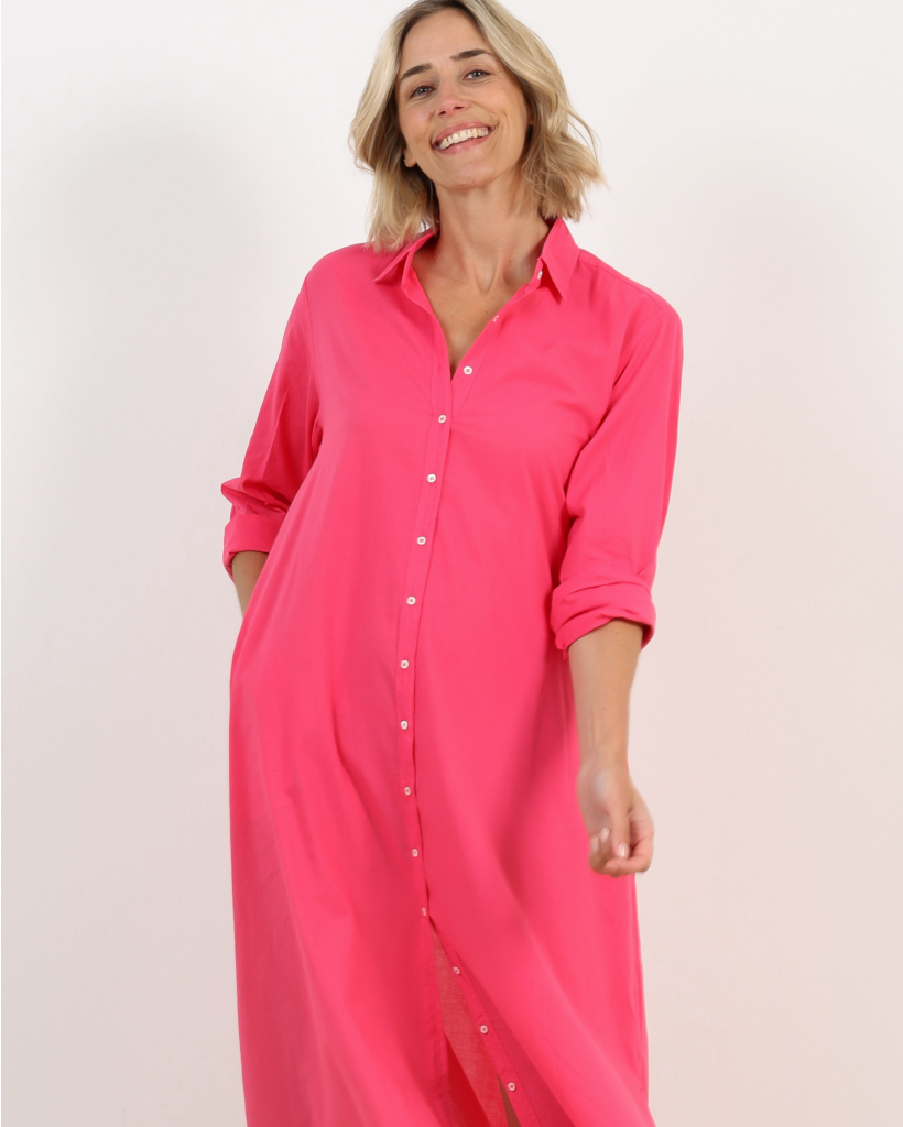 Boden Lightweight Maxi Dress Fuchsia Pink