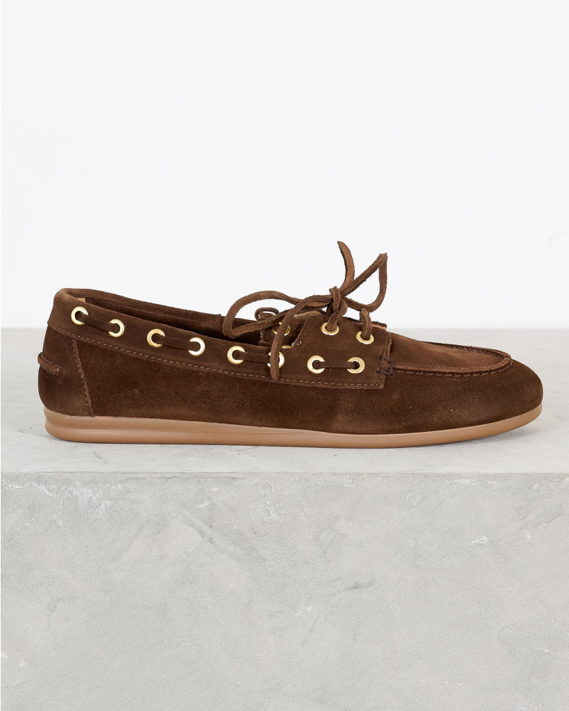 Boat Loafer Saddle Stitch Brown