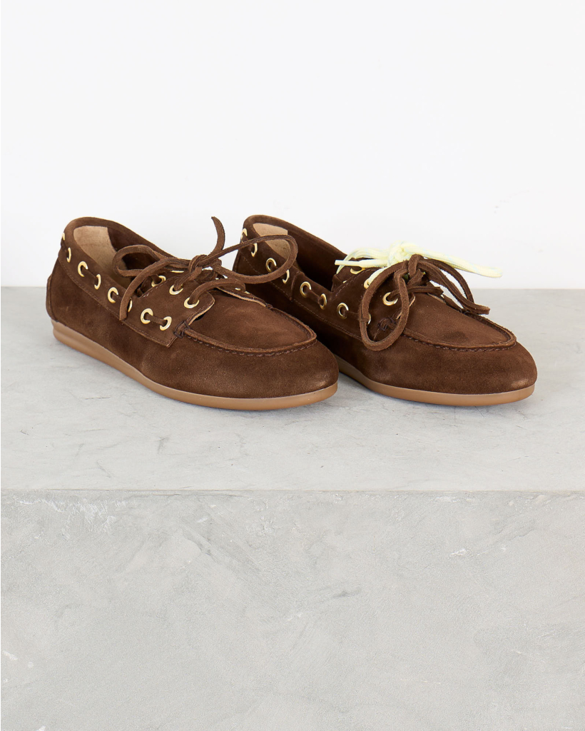 Boat Loafer Saddle Stitch Brown