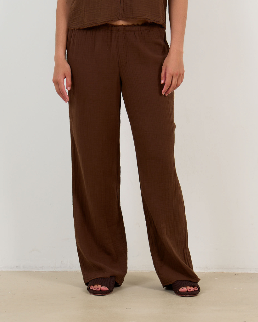 Joseph Crinkle Trousers Cocoa Bean